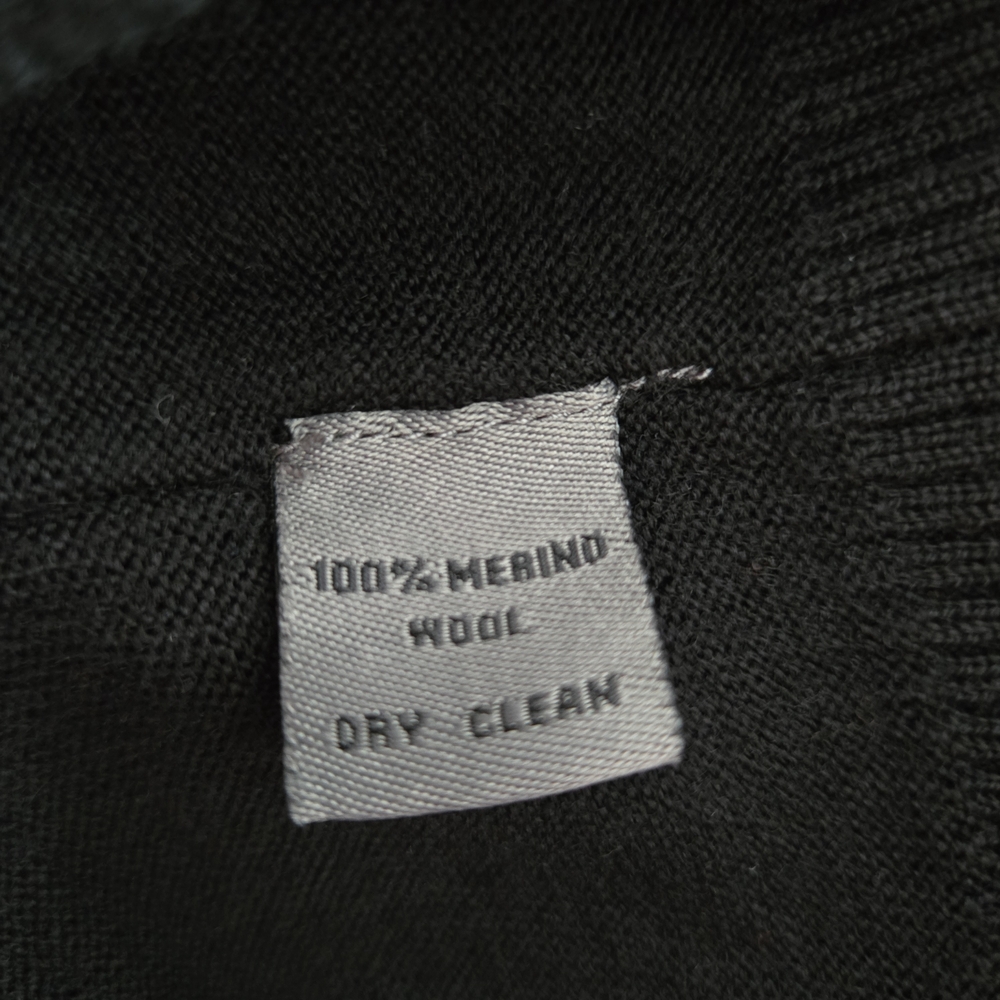 Johnston & Murphy Sweater, Mens Large V Neck Gray & Black Ombre 100% Merino Wool - Picture 11 of 12